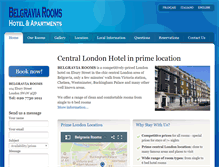 Tablet Screenshot of belgraviarooms.com